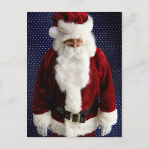 Santa Claus Sad Holiday Postcard