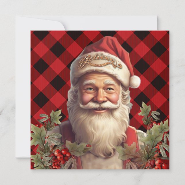 Santa Claus Saint Nicholas Christmas  Invitation (Front)