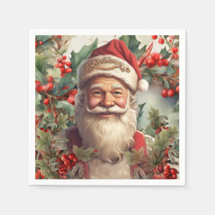 Santa Claus Saint Nicholas Christmas  Napkin