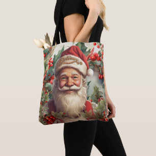 Santa Claus Saint Nicholas Christmas Tote Bag
