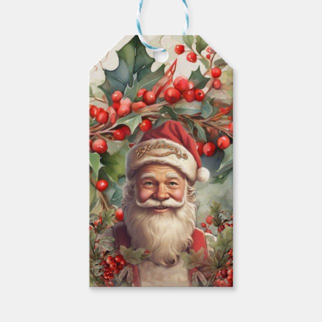 Santa Claus Saint Nicholas  Gift Tags (Front)