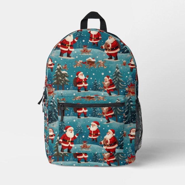Santa Claus Sak 2 Printed Backpack (Front)