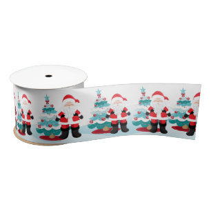 Santa Claus  Satin Ribbon