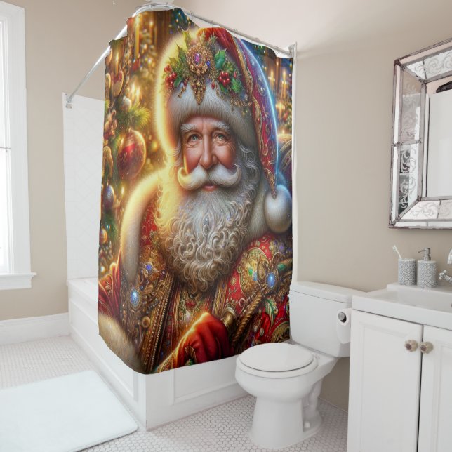 Santa Claus Shower Curtain (In Situ)