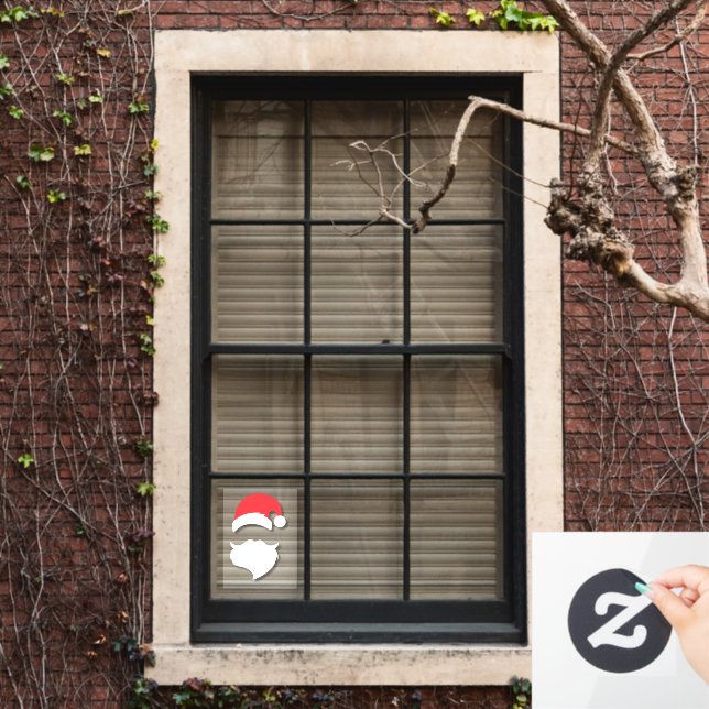 Santa Claus Silhouette Window Cling (Home Window)
