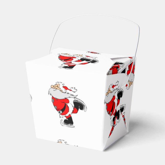 Santa Claus Skating Favour Box (Front Side)