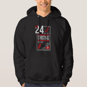 Santa Claus Sleigh Ticket To The North Pole Xmas S Hoodie