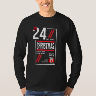 Santa Claus Sleigh Ticket To The North Pole Xmas S T-Shirt