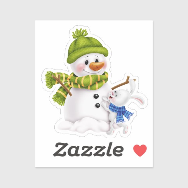 Santa Claus Snowman Christmas &  (Sheet)