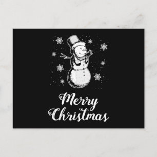 Santa Claus Snowman Christmas Funny Gift Idea Postcard
