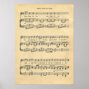 Santa Claus So Jolly Poster! Poster