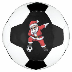 Santa Claus Soccer Dabbing Santa Gift Christmas Football