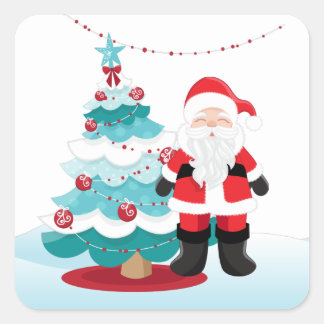 Santa Claus   Square Sticker