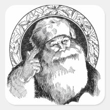 Santa Claus SQUARE STICKER