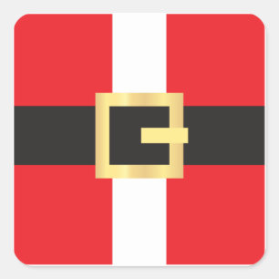Santa Claus Square Sticker