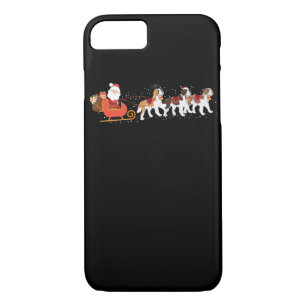 Santa Claus St Bernard Dog Reindeer Christmas iPhone 8/7 Case