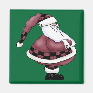 Santa Claus St Nick Jolly Merry Christmas Magnet