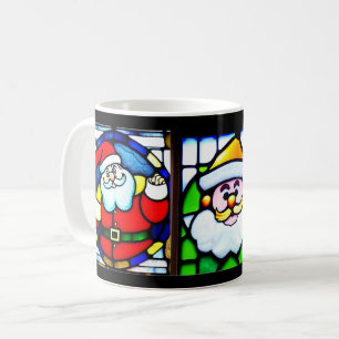 Santa Claus Stained Glass Mug