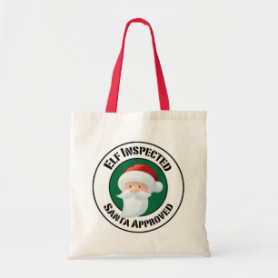 Santa Claus Stamp Holiday Bag