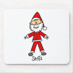 Santa Claus Stick Figure Mousepad