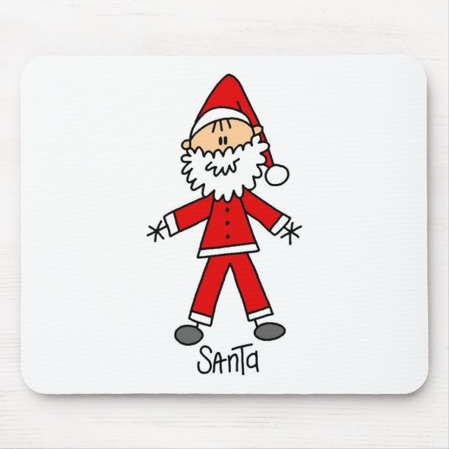 Santa Claus Stick Figure Mousepad (Front)