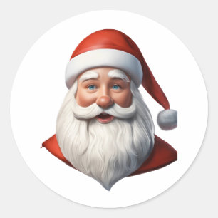Santa Claus Sticker   Christmas Santa Stickers 