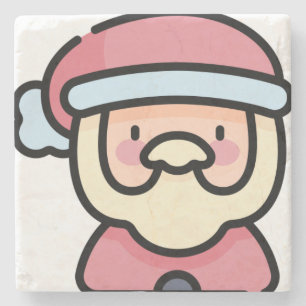 santa claus stone coaster