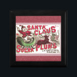 Santa Claus Sugar Plum Christmas Gift Box<br><div class="desc">This lovely old Christmas advertisement is from 1868. It is the perfect image of Santa and his reindeer and all about Christmas sugar plum candy!</div>