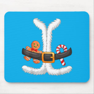 Santa Claus Suit Costume Matching Couple Halloween Mouse Mat