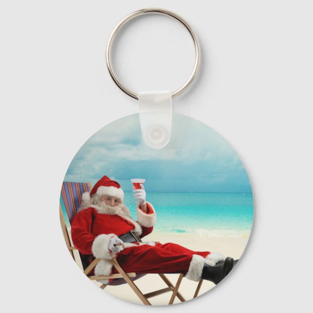 Santa Claus Summer Key Ring (Front)