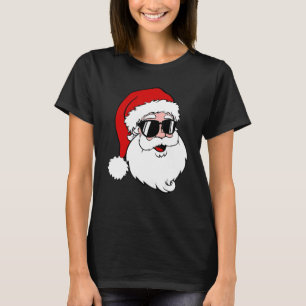 Santa Claus Sunglasses Retro Christmas Xmas Boy Gi T-Shirt