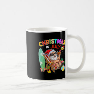 Santa Claus Sungles Beach Christmas In July Men Wo Coffee Mug