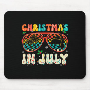 Santa Claus Sungles Beach Christmas In July Men Wo Mouse Mat