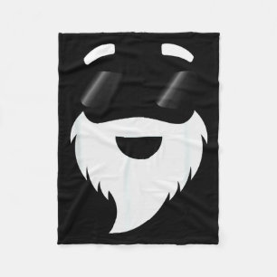 Santa Claus Sungles Funny Hipster Christmas Appare Fleece Blanket