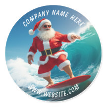 Santa Claus Surfing Christmas In July Classic