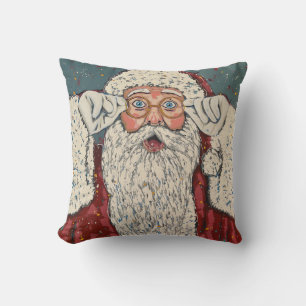 Santa Claus Surprised Cushion