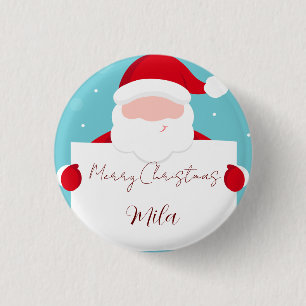 Santa Claus, sweet Christmas 3 Cm Round Badge