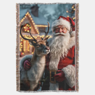 Santa Claus Throw Blanket