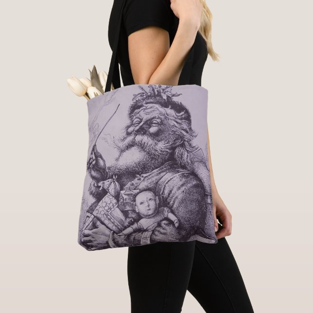 Santa Claus Tote Bag (Close Up)