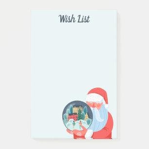 Santa Claus Town in Globe Post-it Notes