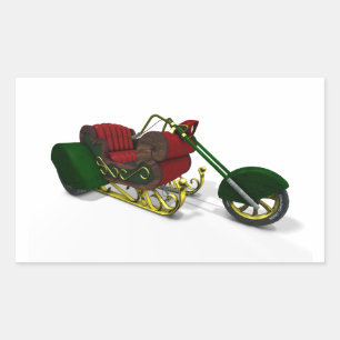 Santa Claus' Trike Rectangular Sticker
