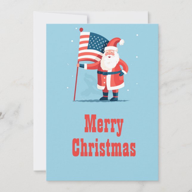 Santa Claus USA Holiday Card (Front)