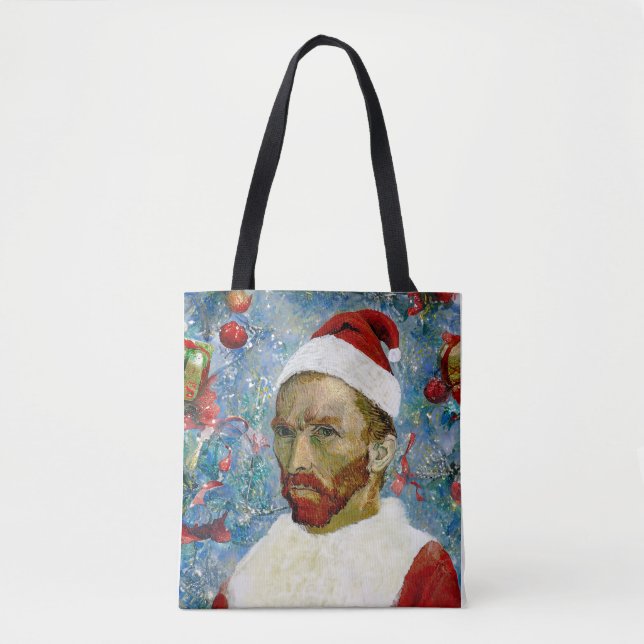 Santa Claus, Van Gogh Tote Bag (Front)