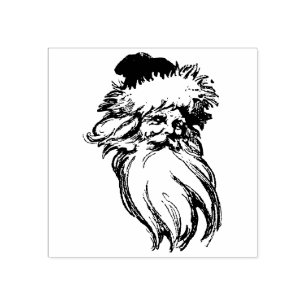 Santa Claus vintage art Rubber Stamp