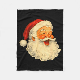 Santa Claus Vintage Christmas Retro Santa Xmas Men Fleece Blanket