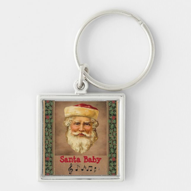 Santa Claus Vintage Keychain (Front)