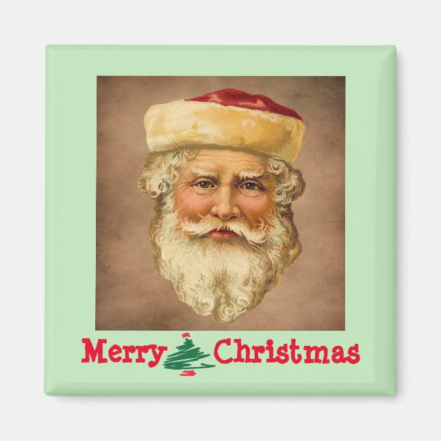 Santa Claus Vintage Magnet (Front)