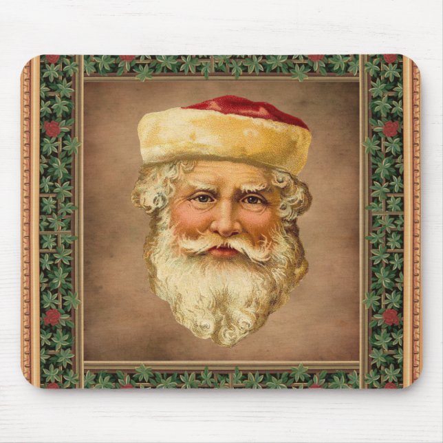 Santa Claus Vintage Mouse Mat (Front)