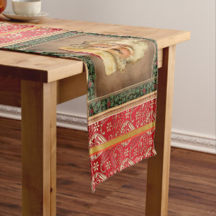 Santa Claus Vintage Table Runner