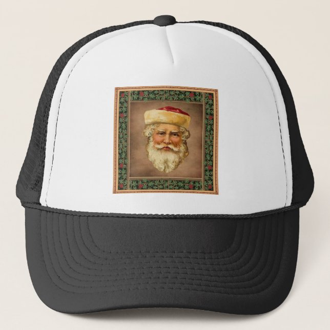 Santa Claus Vintage Trucker Hat (Front)